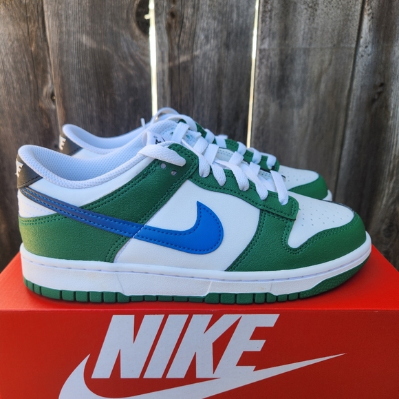 Nike Dunk Low Malachite/Black/White/Photo Blue 6Y Women's 7.5 - Picture 5 of 7